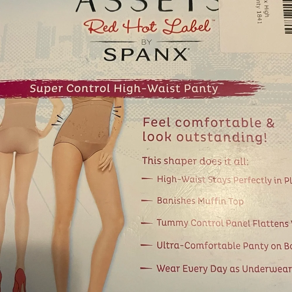 ASSETS Red Hot Label SPANX High Waist Panty Shaper Size 7G NWT